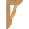 Ekena Millwork Funston Slat Rough Sawn Bracket w/ Offset Brace, Western Red Cedar, 6"W x 16"D x 28"H BKT0604X16X28FST06RWR - alternate 3